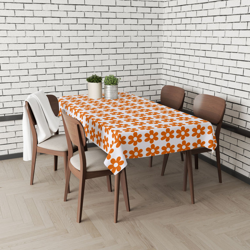 Premium Tablecloth (55 x 71 inches), 65% Cotton / 35% Polyester, Easy Clean | Machine Washable, Tumble Dryer Safe, Ironable | Perfect for Dining Room, Parties & Special Occasions, Stylish & Durable Design