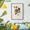 Impression florale rétro XL III - impression encadrée