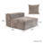 Nikodemos Upholstered Slipper Chair with Accent Pillow-1382675366