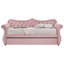 Lit de jour simple rembourré rose avec lit gigogne-1479803894