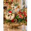 Floral Jeweled Ball Ornament, Set of 6 - 6-8 Inches