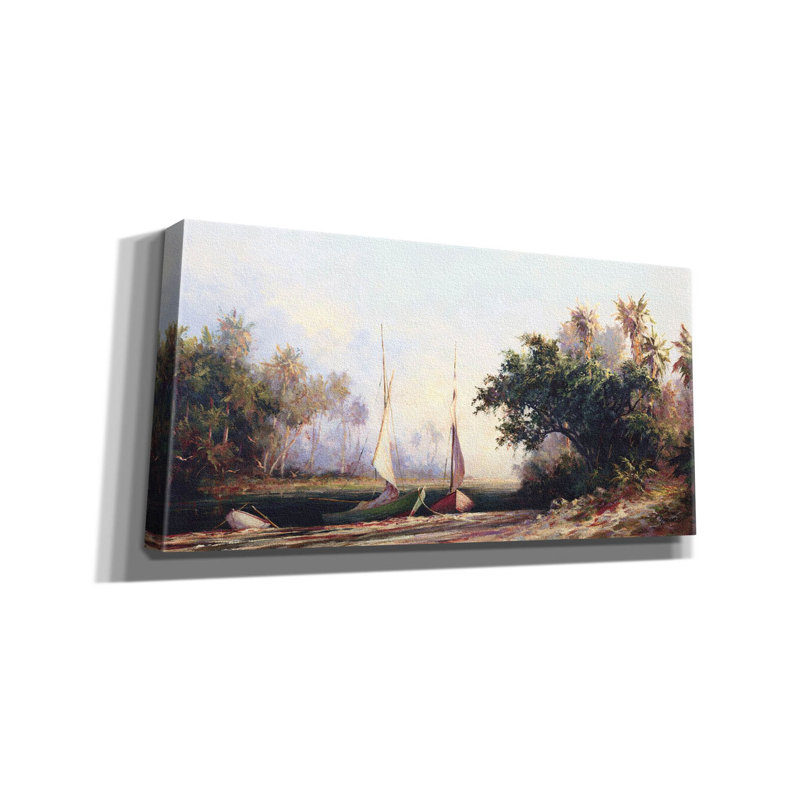 «Rum Cay» par Malarz sur toile par Malarz, H 12 po x l 24 po x P 0,75 po
