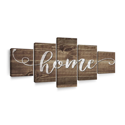 " Home Typography " 5 - Pieces