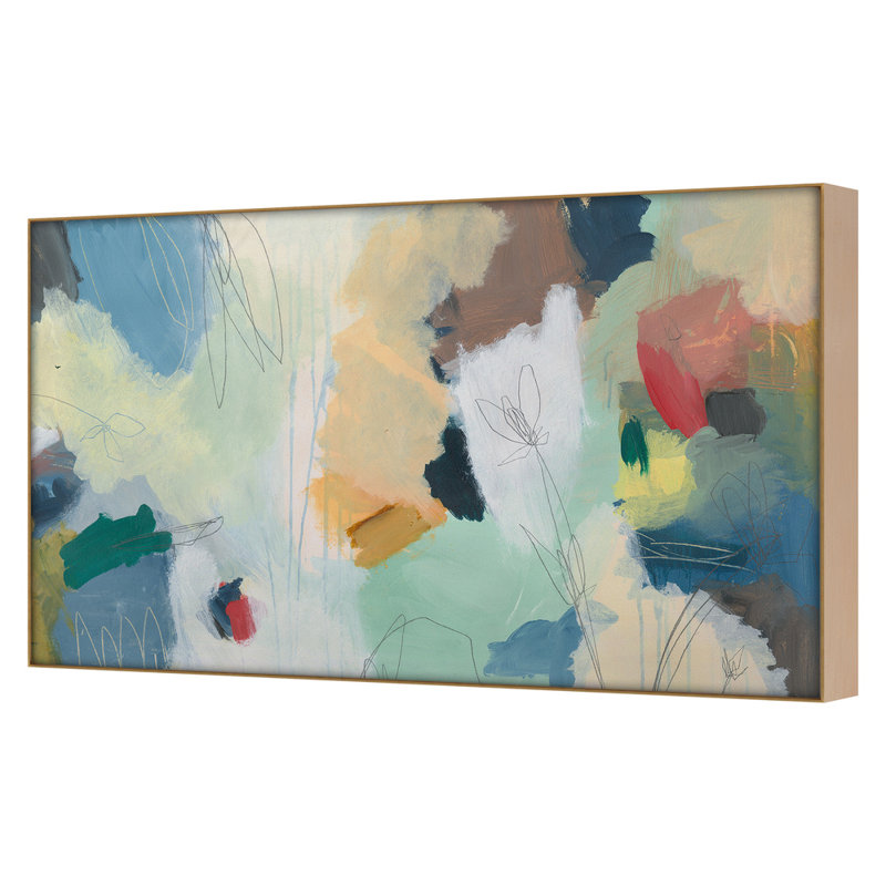 Medley 3 Print by Goderwis, Kyle, Maple Framed, 30" H x 49" W