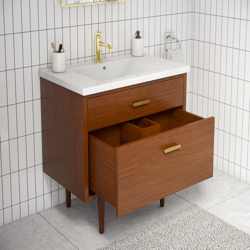 Meuble-lavabo simple Arijana, H 34,75 po x l 30,5 po x P 20 po