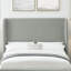 Tête de lit capitonnée tapissée à oreilles, tête de lit en bois massif avec pieds en bois, tête de lit à hauteur réglable de 47 po à 63 po, tête de lit en tissu au design moderne-210071055-210071052