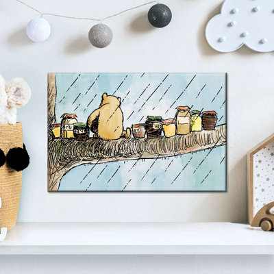 Winnie l'ourson, pots de miel sur toile