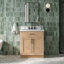 Meuble-lavabo simple 30 po en bois massif avec plateau en quartz 1,5 po Thornaby-619910861-630159924