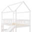 Lit mezzanine simple avec glissade, lit maison avec glissade-648564127