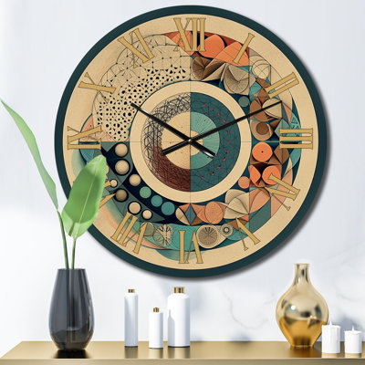 The Great Mystery Vintage Mandala Illustration V Metal Wall Clock