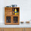 Armoire de rangement en bambou avec 2 tiroirs Brycie