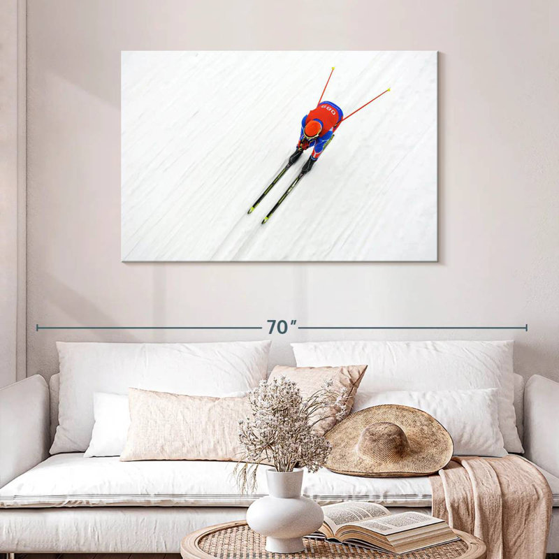 Biathlon skier Sireci, H 30 po x l 45 po