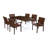 Preston 6 - Person Acacia Wood Patio Dining Set with Rectangular Table