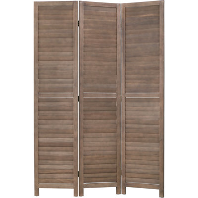 Paravent 3 panneaux en bois pour cloison de cloison de 5,75 pi