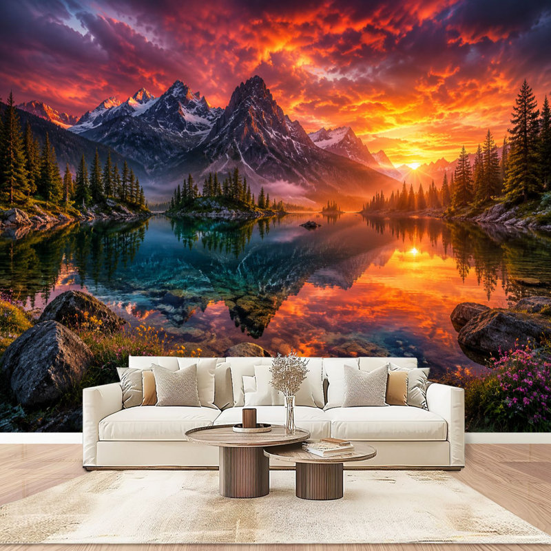 Adhésif mural amovible Peel and Stick, L 68,88 po x l 96 po