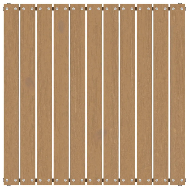 Faustena Garden Lounge Set Solid Pinewood, Brown