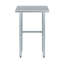 Table de travail en acier inoxydable H 35 po x l 24 po x l 14 po Express KitchQuip-50193295