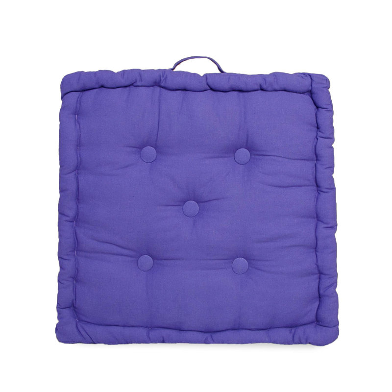 100% Cotton Booster Armchair Seat Pads Cushion, Blue