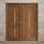 Portes doubles intérieures intérieures | Ego 5014 | Cadre de panneau intérieur en bois massif | Portes modernes pour placard