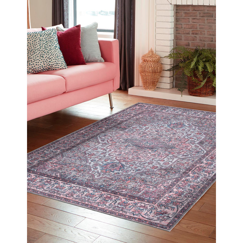Tapis oriental beige / rose Guyer, Rectangle 2 pi x 3 pi