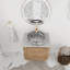 Meuble-lavabo flottant simple avec comptoir en quartz-1468384132