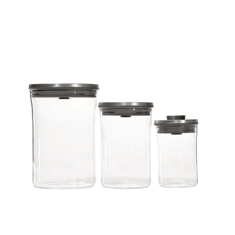 Ensemble de pots gradués 3 pièces OXO STEEL - Verre