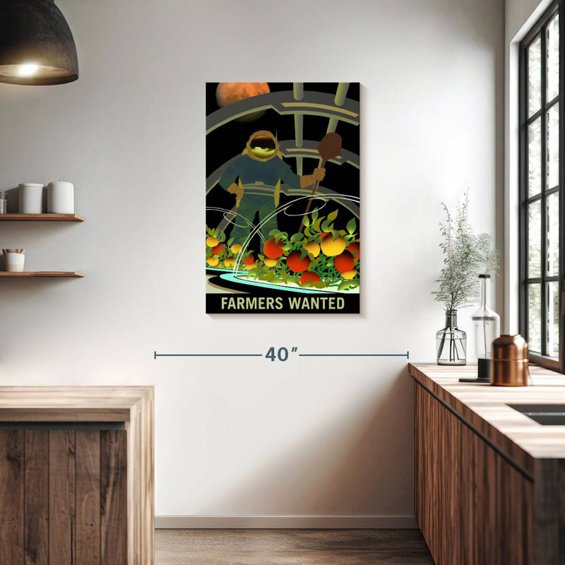 Oberle Mars Explorers Wanted Poster V, 36" H x 24" W