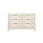Commode blanche antique avec miroir