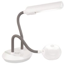 Tabletop Magnifying Light with 12 Flexible Neck, 4X and 8X Magnification,  11