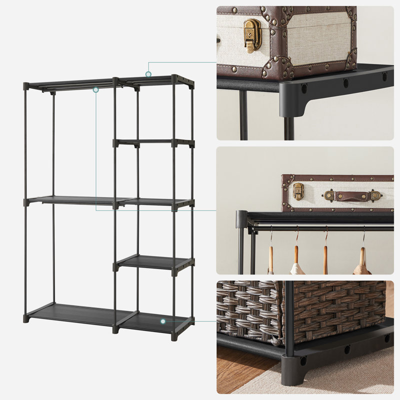 Pinero 112cm Clothing Rack, Black
