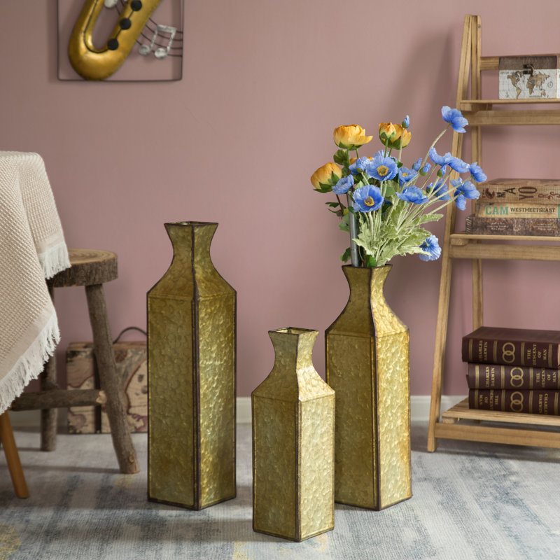 Metal Floor Vase
