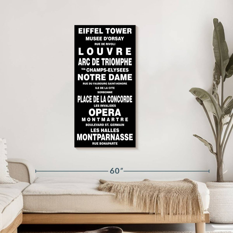 «Bus Roll Paris», reproduction sur toile, L 42 po x H 21 po