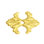 Acanthus medium escutcheon Renaissance style in Antique Brass