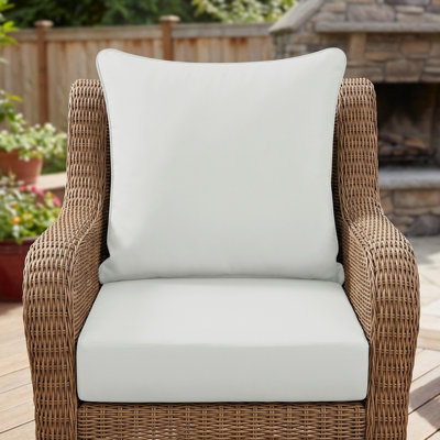 Outdoor Deep Seat Cushion Set 24x24inch Waterproof Patio Furniture Cushions Fade Resistant Outdoor Cushions for Chair, Sofa, and Couch