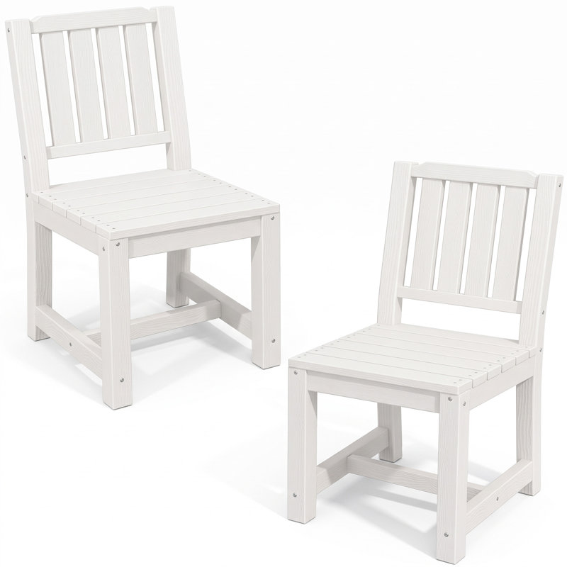 Fauteuil de salle à manger de patio, White
