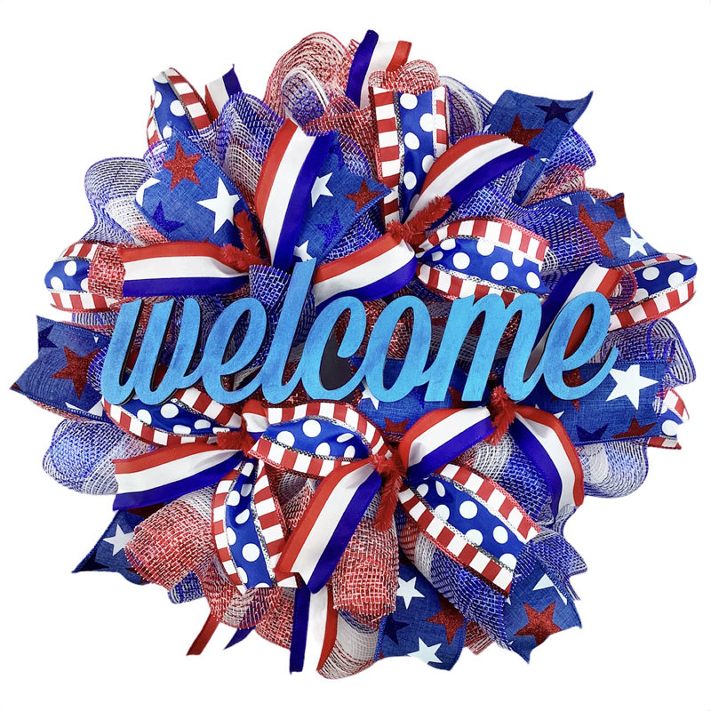 Couronne patriotique «Welcome» du 4 juillet, Colonie
