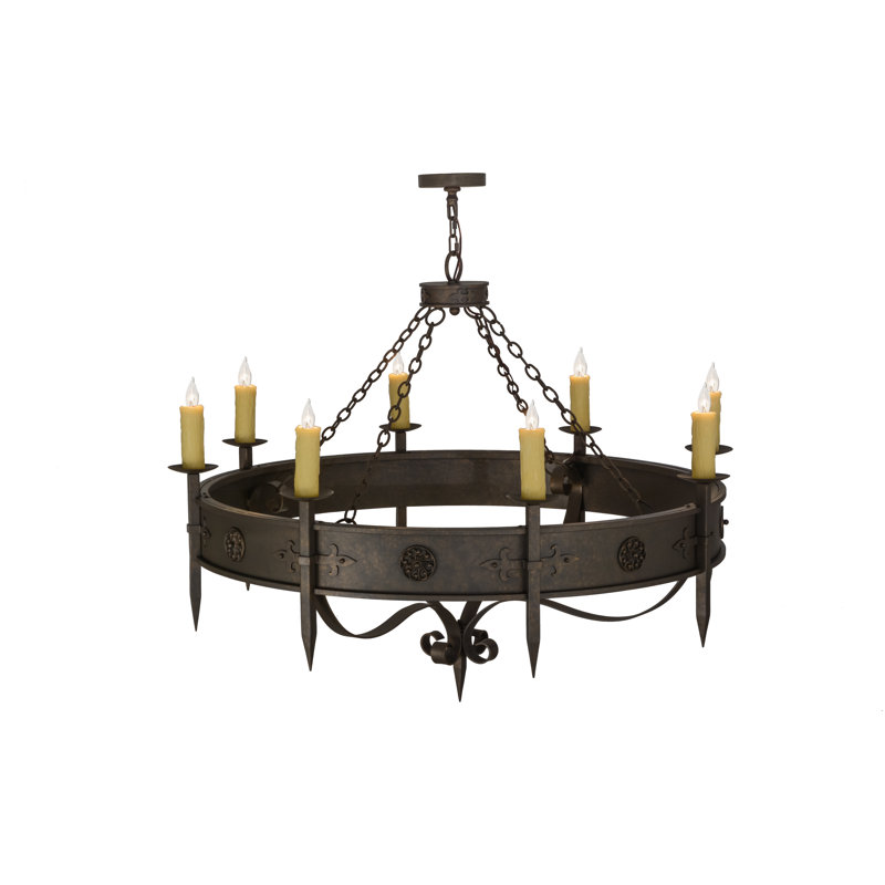Lustre 8 lumières l 54 po Calandra