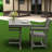 Compact Patio Dining Sets, Hdpe Modern 3 Piece For Balcony Patio