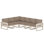 Ensemble de conversation d'extérieur pour 5 personnes avec coussins POLYWOOD Eastport