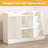 3-in-1 Bookcase 4-Tier Book Shelf