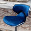 Tabouret de bar pivotant rembourré en velours Masaccio, ensemble de 2