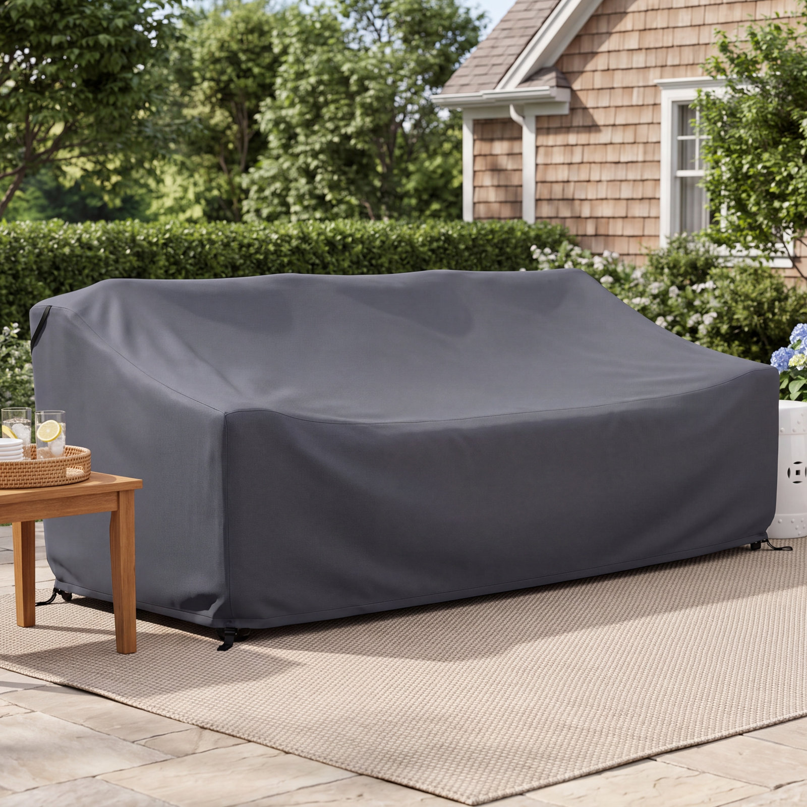 3-Seater Metal Outdoor Patio Sofa Cover