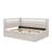 Full Size Fully Upholstered Platform Bed With USB Connectivity, LED Lighting, And Trundle Bed-162050127