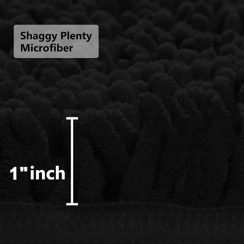 40x60cm Chenille Non-Slip, Super Absorbent Rectangle Bath Rug
