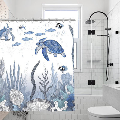 Rideaux de douche Blue Sea Tone