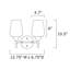 Éclairage pour meuble-lavabo à 2 lumières à intensité variable Louvella-403379832