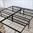 Steel Black Full Platform Bed-98477459