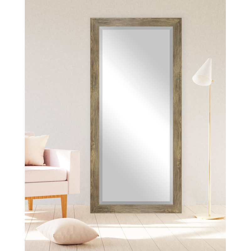 Henslee Mirror, Rustic Brown, 65.5" H x 32" W