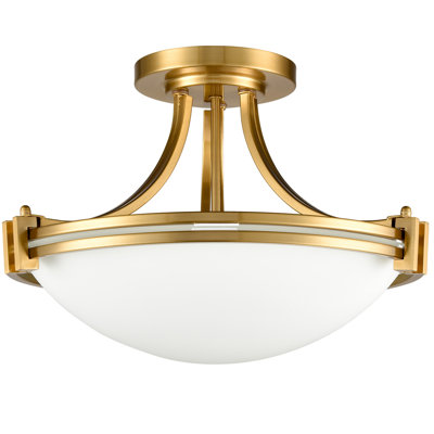 Plafonnier semi-encastré 3 lumières 16,2 po Odegaard