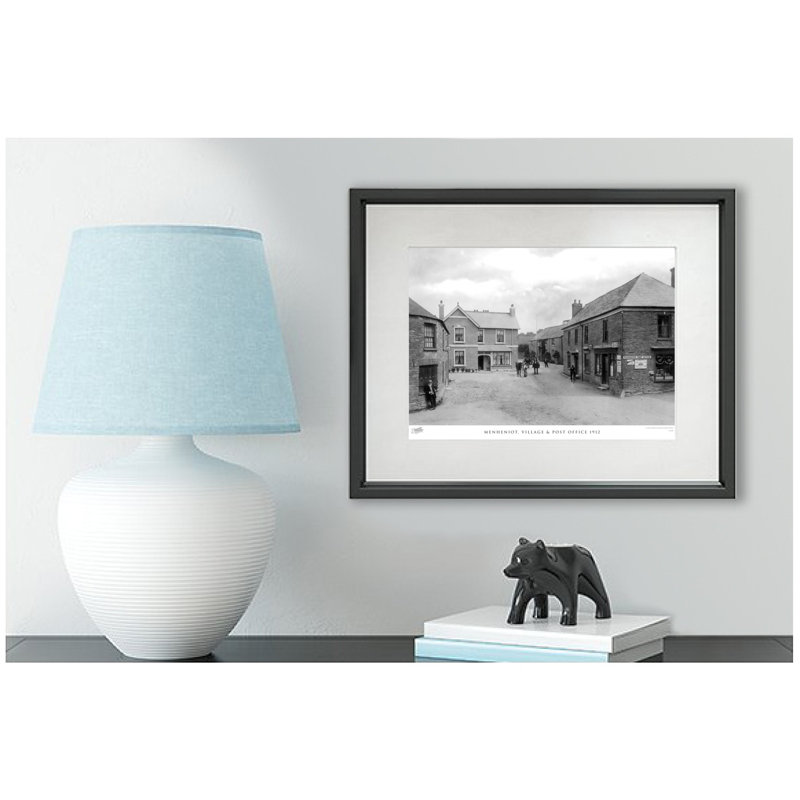 Menheniot, Village & Post Office 1912 - Single Picture Frame Print, 60cm H x 80cm W x 2.3cm D